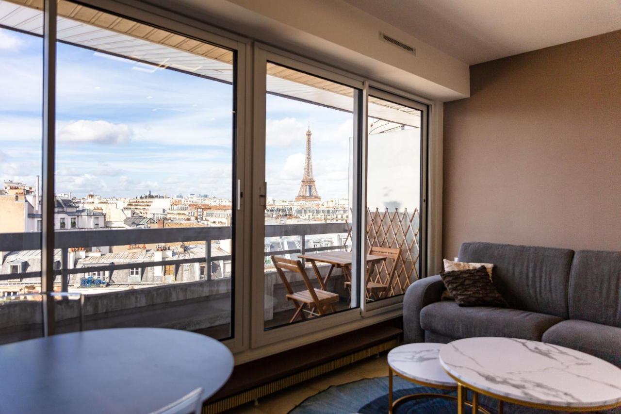 Appartement Vue Tour Eiffel Paříž Exteriér fotografie